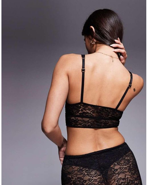 Bluebella Black Fallon Lace Soft Bra