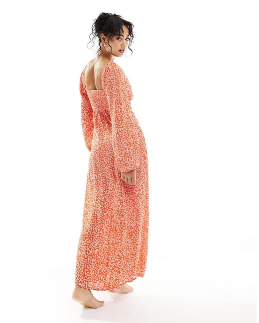 Billabong White Last Call Maxi Beach Dress