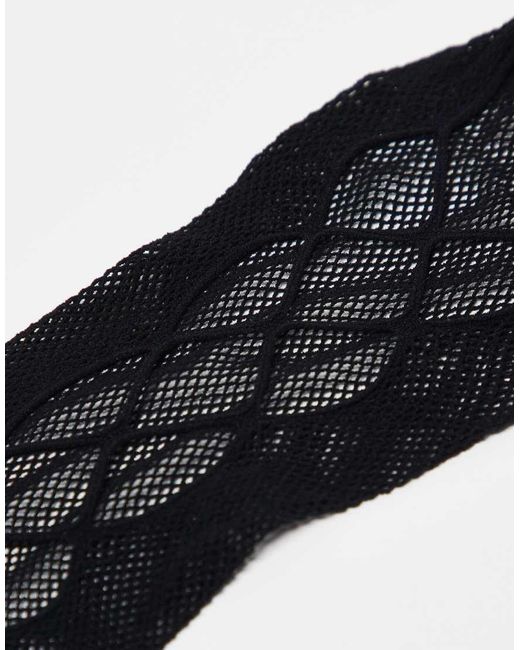 Ann Summers White Crotchless Fishnet Tights