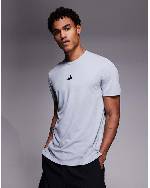 Adidas Originals Gray Adidas Training D4T T-Shirt for men