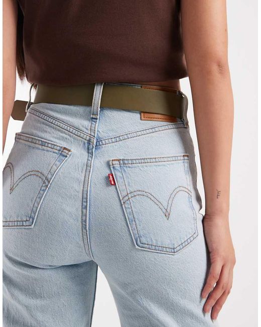Pieces Blue Chunky Gold Buckle Belt