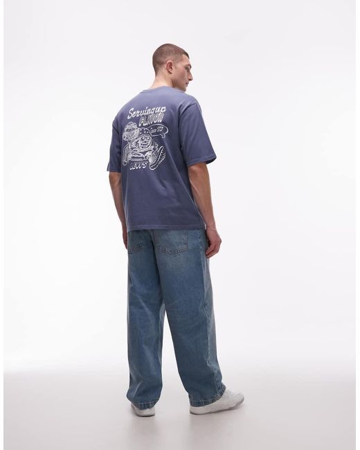 Levi's Blue Back Graphic Oversized T-Shirt for men