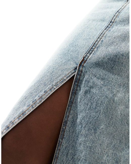 Don't Think Twice Blue Dtt – midi-jeansrock