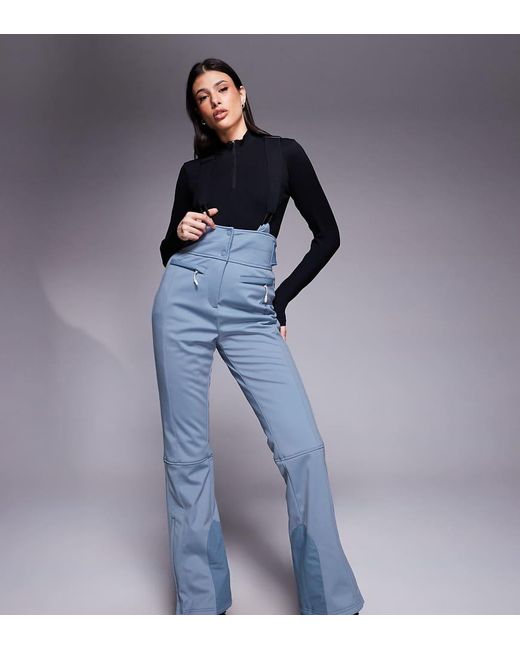 ASOS 4505 Ski & Snow Blue Asos 4505 Tall Ski Soft Shell Water Repellent Kick Flare Ski Trousers