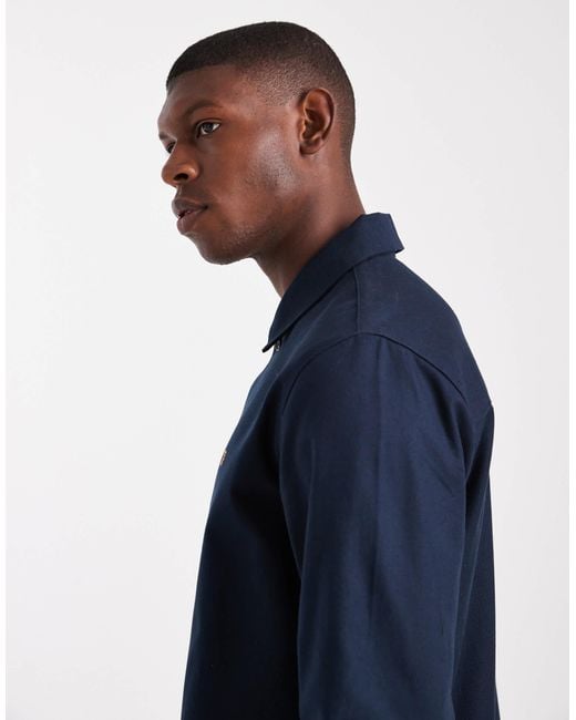 Farah – callier – langärmliges hemd in Blue für Herren