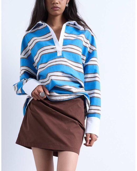 TOPSHOP White Draped Tuckside Mini Skirt