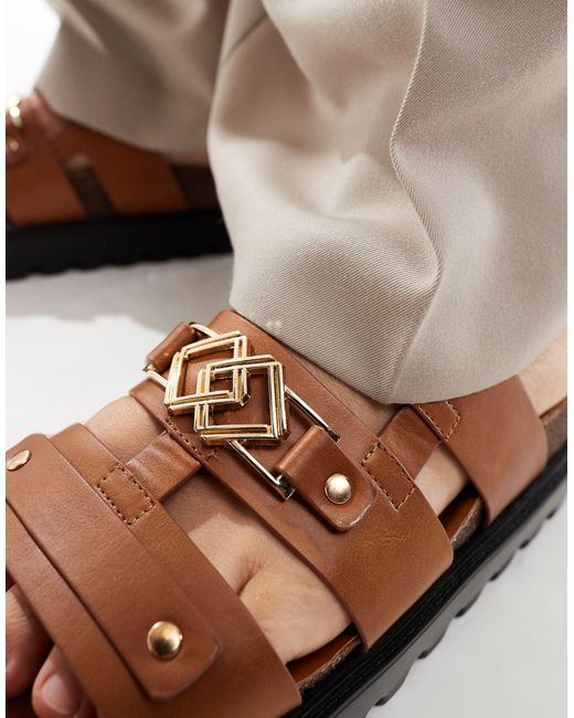ASOS White Chunky Sandals for men