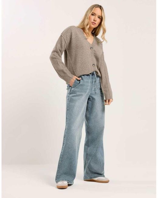 Long Tall Sally Blue Wide Leg Jeans