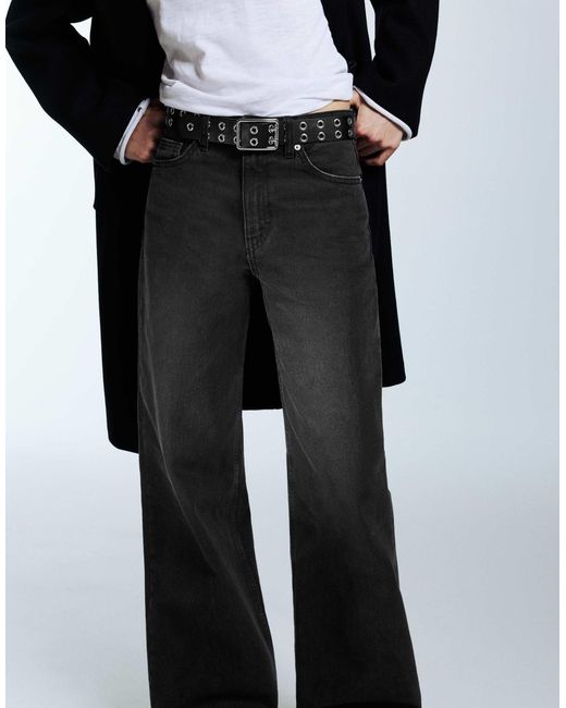 Jean ample Pull&Bear en coloris Black