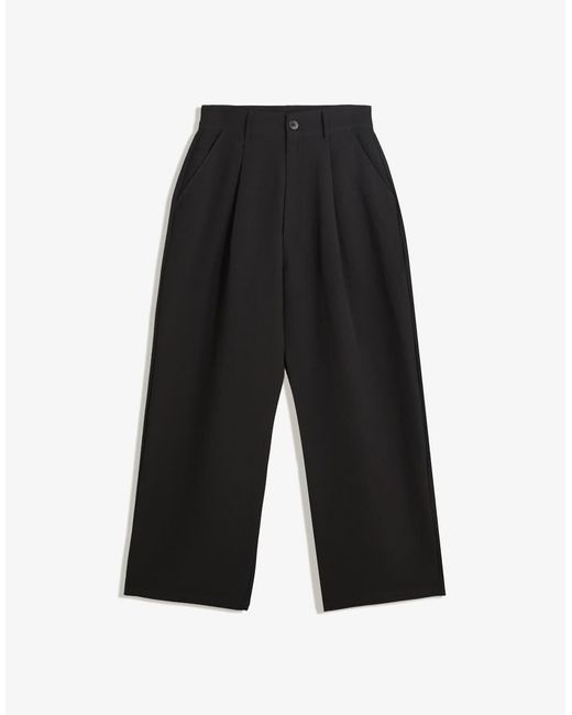 Pantaloni Super Ampi Sartoriali Neri di Bershka in Blue da Uomo