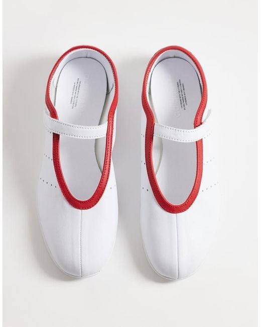 Adidas Originals White Stan Smith Ballet Flat