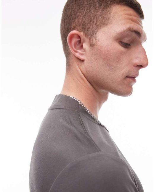 Mango Gray Performance Breathable T-Shirt for men
