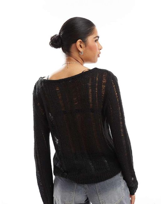Threadbare Gebreide Trui in het Black