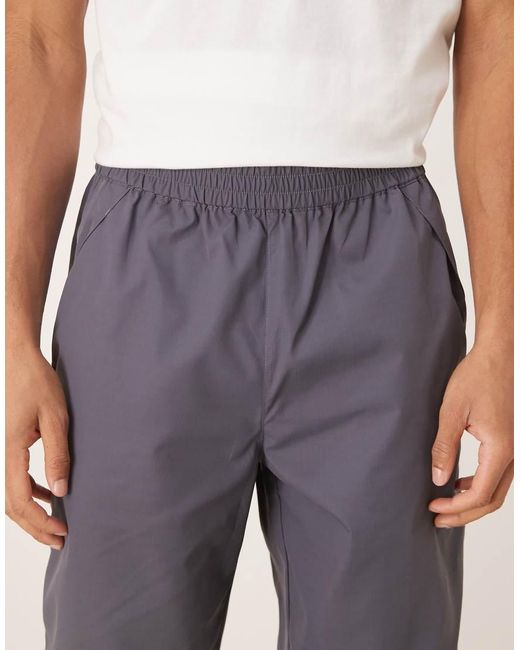 ASOS Black baggy Nylon Pants for men