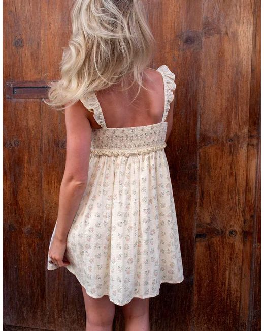 Daisy Street Multicolor X Emma Jean Shirred Smock Mini Dress