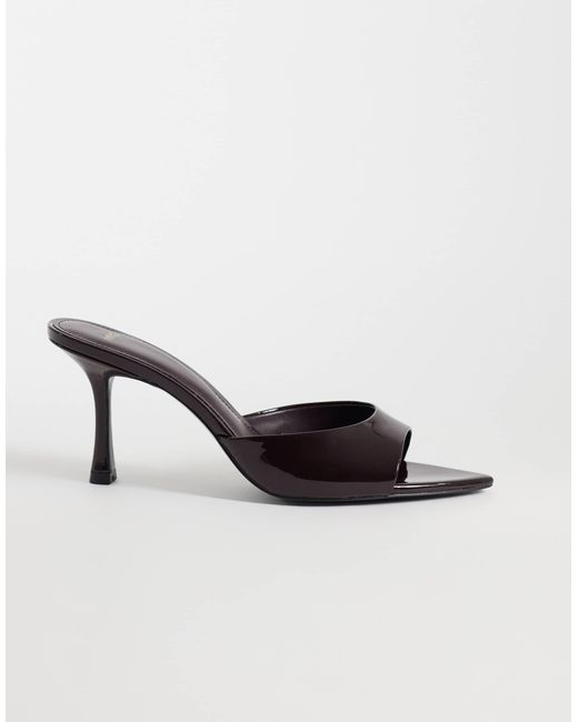 Mango Natural Mules mit absatz