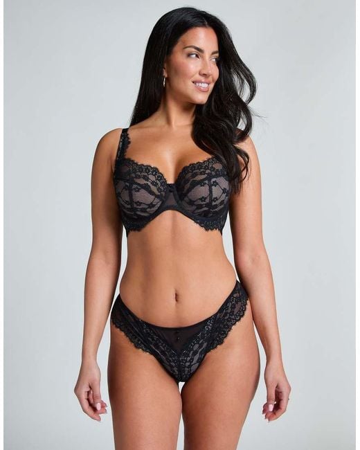 Hunkemöller Black Daisy Non-Padded Underwired Bra