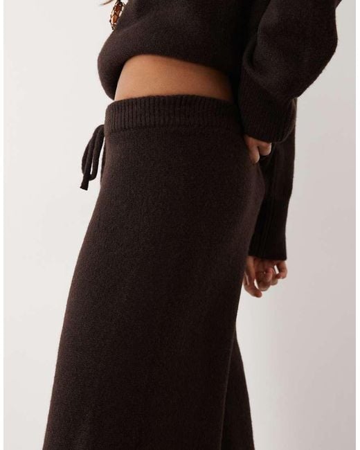 ASOS Brown Wide Leg Trouser Co-Ord