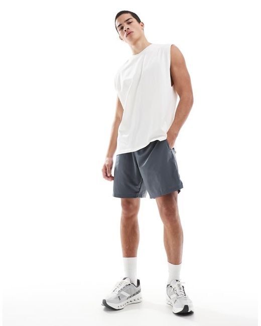 Under Armour Blue Launch 7 Inch Shorts for men