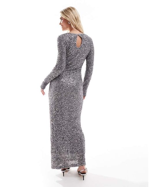 Never Fully Dressed Gray Petite Maxi Dress