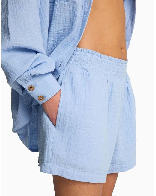 Billabong Blue The Waves Elasticated Waist Shorts