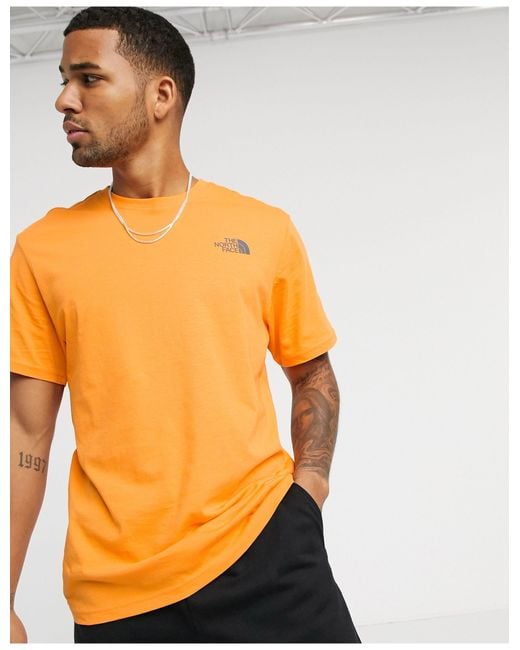 The North Face Stroke Mountain T-shirt in Orange for Men | Lyst Australia