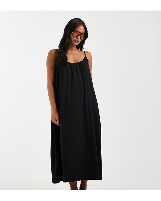 Vero Moda Black Chuck On Cami Maxi Dress