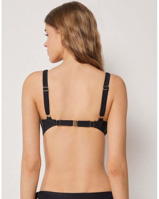 Calzedonia Black Fuller Bust Premium Sculpt Bikini Top