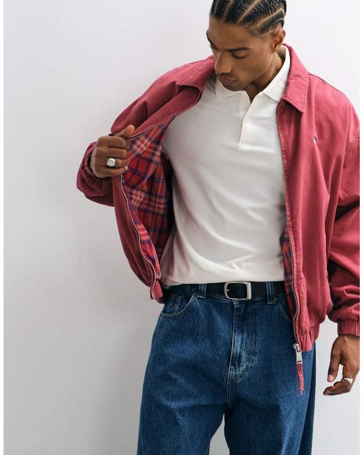 Tommy Hilfiger Red Harrington Jacket for men