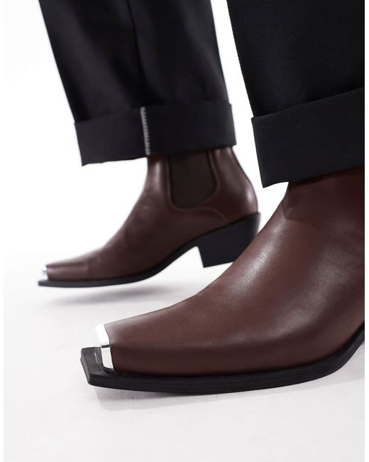 ASOS – chelsea-stiefel in Blue für Herren