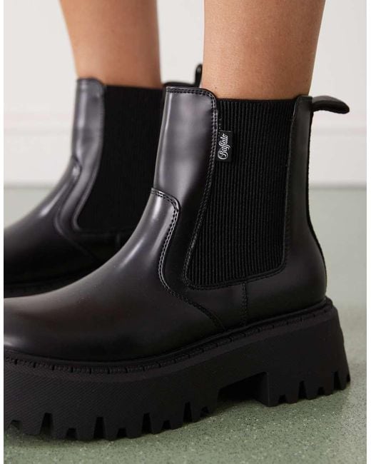 Buffalo Black Chelsea Boots