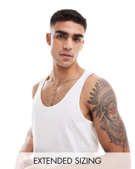 ASOS Basic Regular-Fit Hemdje in het White voor heren
