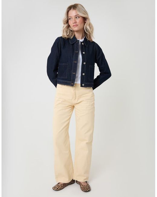 Threadbare Blue Denim Jacket With Patch Pockets