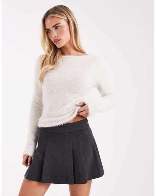 Vero Moda White Pleated Mini Skirt