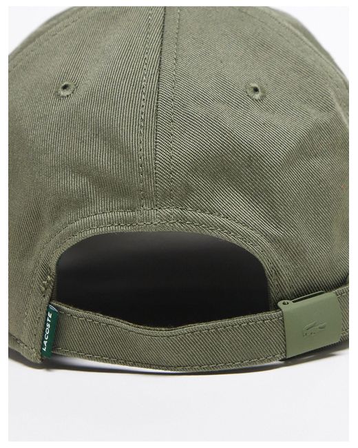Cappellino verde con logo di Lacoste in Green