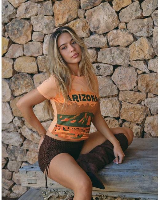 South Beach Green X Liv Silverman Arizona Print Baby Tee