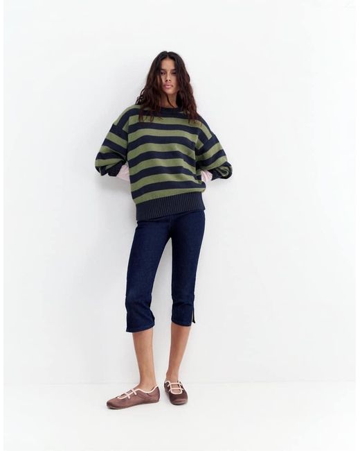 Pull&Bear Blue Oversize Jumper