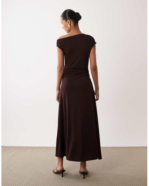 Mango Red Asymmetric Maxi Dress