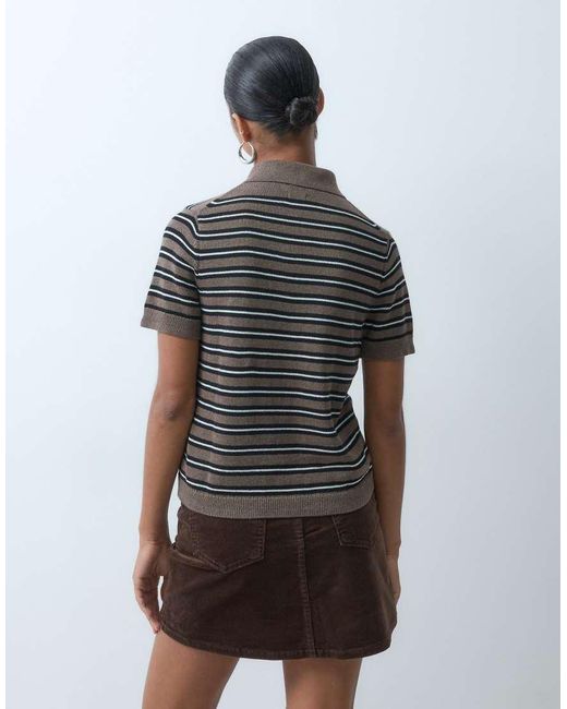 Gap Gray Cotton Short Sleeve Polo