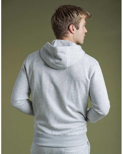 French Connection Green Cotton Blend Zip Hoody for men