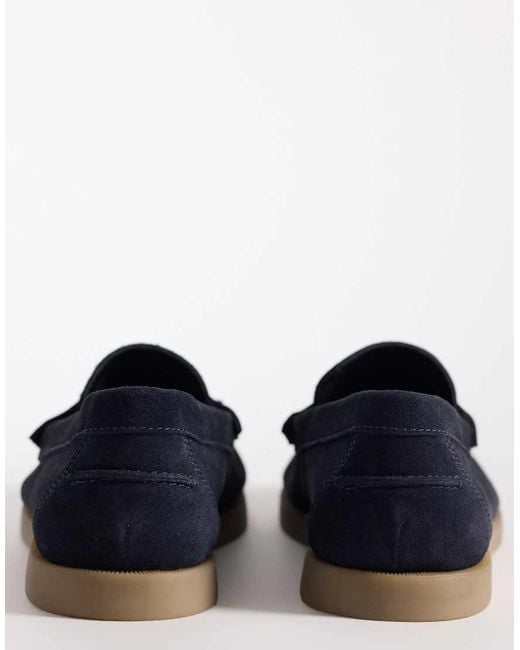 ASOS Blue Tassel Loafers for men