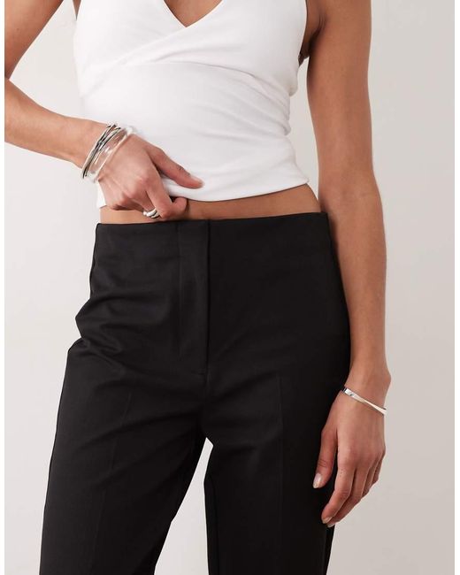 Abercrombie & Fitch Black High Rise Bengaline Capri Pants