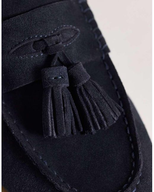 ASOS Blue Tassel Loafers for men