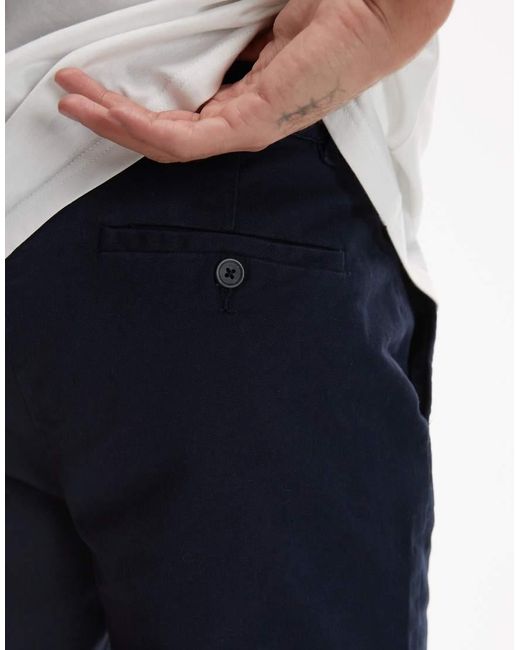 Topman Gray Slim Chino Trousers for men