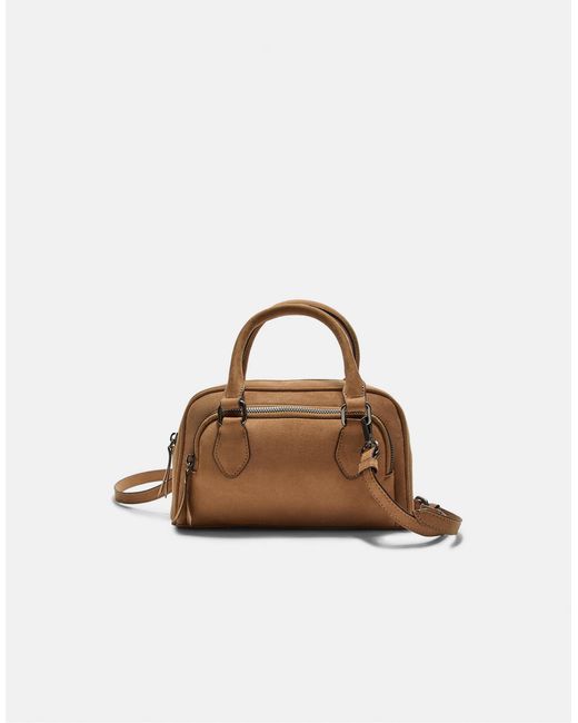 Stradivarius Brown – bowlingtasche aus wildlederimitat