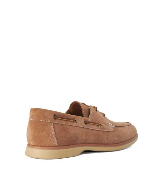 Dune Brown Buoy Boat Shoes for men