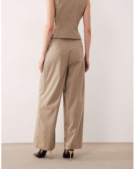 Aware Natural High Waist Wide Leg Deep Pleat Pants