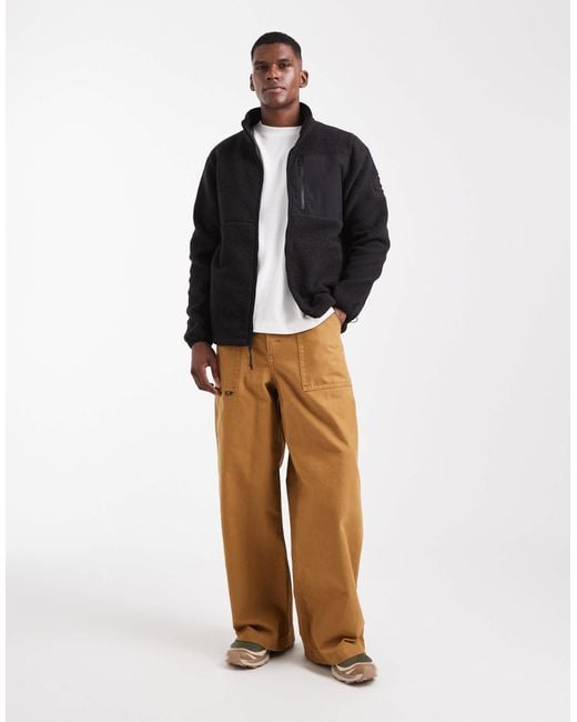 Timberland – jacke aus hochflorigem fleece in Blue für Herren