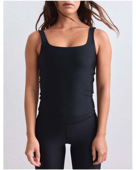 Aim'n Glanzende Singlet in het Black