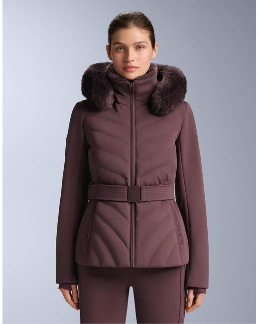 Oysho Brown Primaloft Ski Waterresistant Super-Fitted Jacket